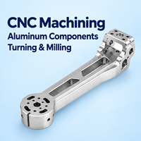 Komponen Lengan Struktural dari Paduan Aluminium yang Diproses CNC HANCHI dengan Pemutaran & Pengolahan Permukaan Khusus