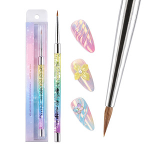 3D Kolinsky Acrylic Nail Art Sculpture Brush with Metal Non-Slip Grip Handle for Manicures 3D Nail Art Flower Designs - Product Image 5