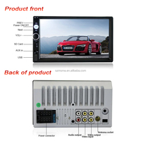 Radio Mobil Stereo Double Din 7 inci Android 7 inci Pemutar MP5 Mobil 2 Din Layar Sentuh BT USB FM AUX SD 7010B