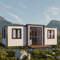 Maison préfabriquée moderne extensible en conteneur mobile 20FT 40FT, 2/3 chambres, résidence de luxe pliable