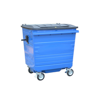 Offre Spéciale recyclage conteneurs 1100L MÉTAL poubelle extérieure en acier poubelle