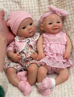 Vivienne Bettie 13 Zoll Realistische Neugeborenen-Babypuppe Vollsilikon Reborn Weiche Spielzeugpuppe Waschbare Mädchenpuppe für Kinder ab 2 Jahren