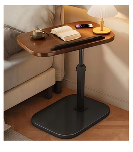 Scrivania per Laptop in Legno Moderna Regolabile in Altezza e Ribaltabile, per Uso sul Comodino o Divano, Perfetta Anche Come Tavolino Laterale o Tavolino da Caffè - Product Image 5