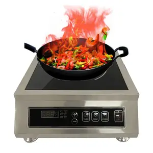 High-Power 3500W Electric Commercial Induction Cooktop Single Burner with Touch Control 220V Portable Magnetic Operation
