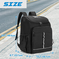 Sac à roulettes grande capacité, confortable, pour patins à roulettes, patins à glace, avec poche supérieure pour casque