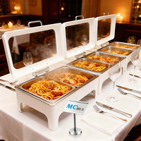 Fabrieks prijs Nieuw ontwerp Chafing Dish RVS Grote voedselwarmer Slimme buffetkachel Commerciële voedselwarmers te koop