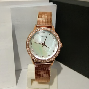 Reloj de Acero Inoxidable para <span class=keywords><strong>Mujer</strong></span> con Logotipo Personalizado, Estilo Coreano, Esfera de Nácar de 30 mm, Cronógrafo, <span class=keywords><strong>GUESS</strong></span> W0647L7 - Product Image 1