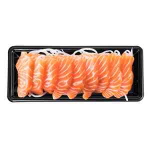 Plateau à sushi noir jetable durable avec boîtes en plastique à couvercle transparent pour usage alimentaire importé de Taiwan - Product Image 4