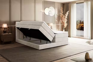 Base <span class=keywords><strong>de</strong></span> <span class=keywords><strong>Cama</strong></span> <span class=keywords><strong>de</strong></span> Terciopelo Estilo Nórdico, Sistema <span class=keywords><strong>de</strong></span> Dormir Multicapa <span class=keywords><strong>de</strong></span> Alta Comodidad, con Elevación Hidráulica, Precio Directo <span class=keywords><strong>de</strong></span> Fábrica, OEM/ODM - Product Image 4