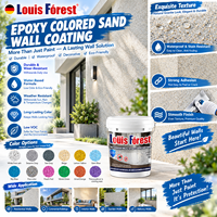 Peinture époxy liquide monocouche anti-UV et imperméable, imitation pierre, sable coloré, pour surfaces de sol écologiques, la mieux notée