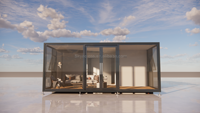 Maison conteneur préfabriquée chinoise moderne de luxe extensible 20 pieds 40 pieds type appartement