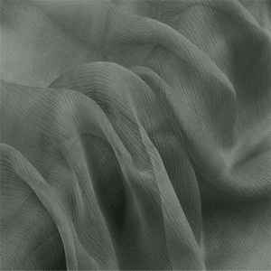 Nuovo Arrivo: Tessuto in Chiffon di <span class=keywords><strong>Seta</strong></span> Musulmano Effetto Stropicciato, <span class=keywords><strong>Verde</strong></span> Scuro Tinto, per Abiti, Sari, Scialli e Sciarpe - Product Image 3