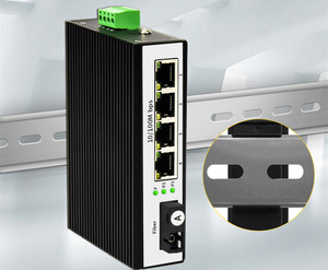 Din-Rail Industrial 100Mbps Ethernet POE <strong>Switch</strong> <strong>4</strong> &amp; 1 Port SFP Fiber Optical to <strong>Network</strong> <strong>Switch</strong> 65W POE Function - Product Image 5