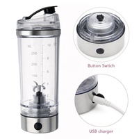 Mélangeur à vortex auto-agitateur 250ML bouteille d'eau de sport shaker électrique pour poudre de supplément de nutrition protéique