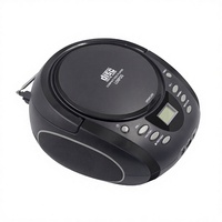 Mini Boombox Karaoké Portable avec Subwoofer Sans Fil Bluetooth, Entrée USB, 2 Haut-parleurs, Radio FM et Écran LED/LCD pour Fêtes en Intérieur