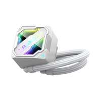 Nouveauté, refroidisseur liquide AIO personnalisé pour ordinateur, blanc, 360 mm, refroidisseur d'eau pour processeur, refroidissement liquide ARGB, radiateur de processeur, 3 ventilateurs pour PC de bureau