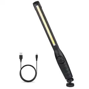 車の修理家庭用ワークショップライトCOB、磁気ベース360ロータリー検査ライト充電式LEDワークランプ