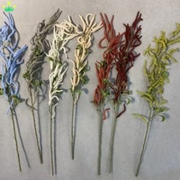 Künstliche Plastik-Hängeblume mit langem Stiel, Amaranthus-Zweig für Hochzeits-, Weihnachts-, Vasen-, Tisch- und Bürodekoration