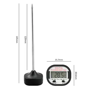 Digital Food Cooking Stainless Steel Probe BBQ Meat Thermometer