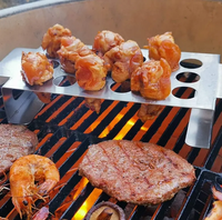 Cuisson BBQ Rack Barbecue Outils En Acier Inoxydable Chili Rack Grill Poivre Titulaire