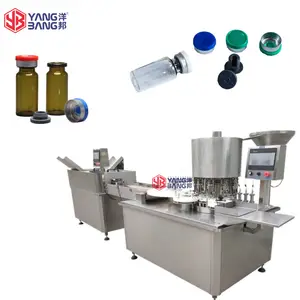 YB-K12 Full Automatic 50ml Oral Syrup Liquid Plastic Bottle Filling Machine