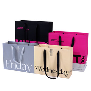 Bolsa de Compras Chic de Lujo Personalizada en Color Crema Beige con Logotipo UV Grabado, Bolsas de Regalo Chic para Boutique - Product Image 2