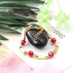 Pulsera de Acero Inoxidable Chapada en Oro de 18k al por Mayor, Brazaletes con Diseño de Elefante y Cadena de Bolas - Product Image 5