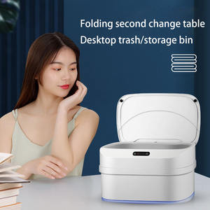 Nuevo Cubo <span class=keywords><strong>de</strong></span> <span class=keywords><strong>Basura</strong></span> Inteligente Plegable con Sensor <span class=keywords><strong>de</strong></span> Inducción para el Hogar, Sala <span class=keywords><strong>de</strong></span> Estar, Dormitorio, Cocina, Cubo <span class=keywords><strong>de</strong></span> <span class=keywords><strong>Basura</strong></span> Automático Creativo - Product Image 4