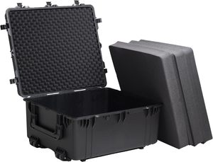 Prix de gros - Grand coffret rigide en plastique, étanche, antichoc, pour le rangement et la protection des équipements de pêche en plein air, avec mousse - Product Image 2