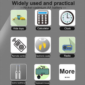 แบตเตอรี่นิกเกิลแคดเมียมแบบชาร์จได้ รุ่น AA 700mAh 1.2V สำหรับรถไฟของเล่นเด็ก โรงงานหมายเลข 5 - Product Image 4