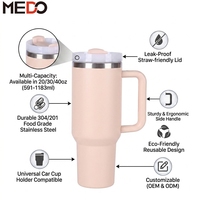 Ensemble cadeau de gobelets personnalisés avec logo, en acier inoxydable 304, isolés sous vide, avec couvercle à paille et poignée, disponibles en 20oz, 30oz, 40oz, livrés en boîte, pour cadeau