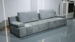 โซฟาผ้าลูกฟูกแบบกว้าง รุ่น Wide-Wale โซฟาเบดแบบแยกส่วน 2-in-1 สำหรับใช้งานได้หลากหลาย ขาเหล็กสแตนเลสสำหรับพื้นที่ขนาดเล็ก - Product Image 2