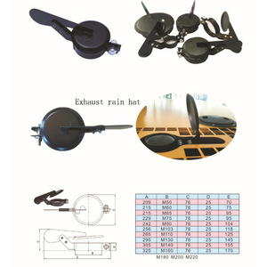 Cubierta de lluvia para silenciador de generador diésel, tapa de tubo de escape M110, pieza de acero para motor diésel - Product Image 4