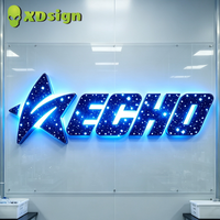 Letrero LED Personalizado XDSign, Letras de Canal 3D con Efecto Cielo Estrellado, Letrero Publicitario para Fachada de Tienda, Control por Bluetooth, Resistente al Agua
