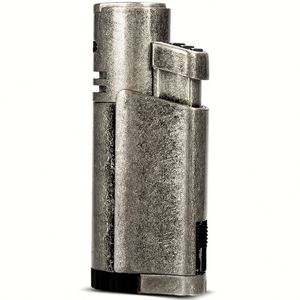 Jet Torch Cigar <b>Lighter</b> with Cigar Punch <b>Windproof</b> Refillable Butane Cigarette <b>Lighter</b> for Cigar Custom Logo Wholesale Bulk - Product Image 5