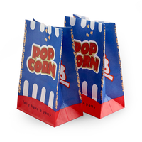 Conception personnalisée Production de sacs d'emballage en plastique Portable Frites Bonbons Pain Popcorn Loisirs Snacks Popcorn Sac