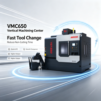 Centre d'usinage vertical de moyenne capacité VMC650 pour le traitement des moules métalliques – Fraiseuse CNC haute efficacité
