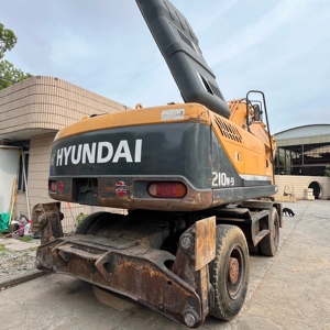 Excavatrice sur pneus Hyundai d'occasion, modèle 210W, 210W-9s, 210W-9t, d'origine coréenne, 21 tonnes, livraison gratuite disponible - Product Image 5