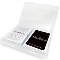 Boîte double en plastique transparente et étanche, conçue sur mesure pour les cartes à jouer, avec logo personnalisé, promotions pour les joueurs de poker, Kingshows