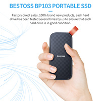 قرص صلب خارجي محمول Bestoss SSD بسعة كبيرة 1 تيرابايت 2 تيرابايت 4 تيرابايت من نوع C M.2 للكمبيوتر المحمول والكمبيوتر الشخصي