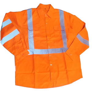 Custom High Visibility Security Guard Uniform Reflective Safety Shirt Work Wear Shirt <strong>Blue</strong> Work Shirt with <strong>Hi</strong> <strong>Vis</strong> for Men - Product Image 2