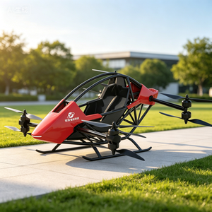 New Battery Powered Red Carbon Fiber VTOL Aircraft 2.5M Wingspan Lightweight Rotary Wing Vertical Take Drone 4K <b>Camera</b> Single - Product Image 4