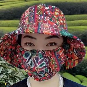 Nouveau <span class=keywords><strong>chapeau</strong></span> <span class=keywords><strong>de</strong></span> pêcheur intégré avec protection solaire et masque anti-poussière, <span class=keywords><strong>chapeau</strong></span> <span class=keywords><strong>de</strong></span> <span class=keywords><strong>jardinier</strong></span> à carreaux couvrant le visage et prévenant les couleurs violets - Product Image 4
