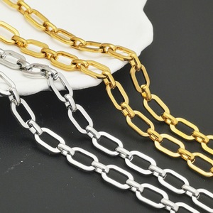 Aceworks SMC70-41 Cadena de Clips Anchos para Manualidades |   Cadena de Eslabones Ovalados de Acero Inoxidable con Baño de Oro PVD de 18K para la Fabricación de Joyería, Collares y Pulseras - Product Image 3