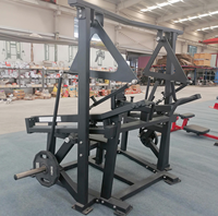 Machine à rames guidée par rail, à charge libre, avec support de poitrine, multi-prises, assise, réglable, pour entraînement dorsal, hydraulique, pour salle de sport commerciale