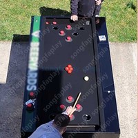 Table de billard en ardoise Beer Pong Billard Jeu de fête interactif Machine d'arcade Divertissement intérieur