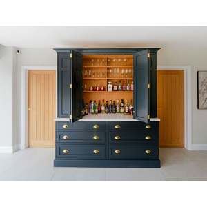 Puertas de Muebles de Cocina Lacadas Personalizadas de Fábrica, Gabinetes de Cocina Estilo Shaker, Almacenamiento de Vajilla y Condimentos, Despensa con Isla de Cocina - Product Image 5