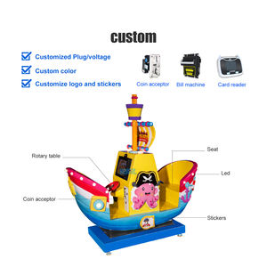 Centre de divertissement familial Pirate interactif <span class=keywords><strong>Naval</strong></span> Warfare Pirate sur le thème des pirates Kiddie Ride Arcade en fibre de verre pour centre commercial - Product Image 5