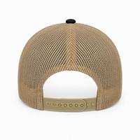 Gorra Trucker Marrón Lisa al por Mayor con Logotipo Personalizado, Gorra de Béisbol Snapback de 6 Paneles con Malla Trasera para Impresión DIY