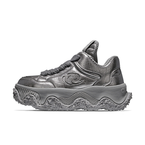 Baskets de luxe classiques à plateforme épaisse <span class=keywords><strong>en</strong></span> similicuir pour l'automne/hiver, idéales pour la marche sur sentier et le skateboard - Product Image 2